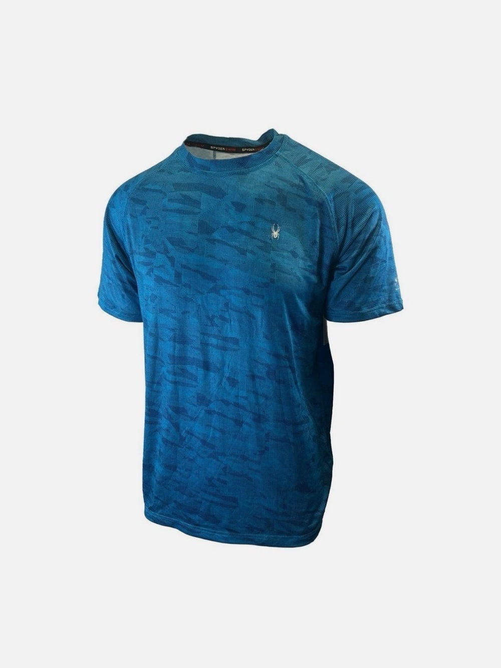 Spyder Teal Geometric Short Sleeve Performance Tee - Picture 5 of 5